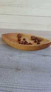 Tazón de Madera Estilo Coreano Personalizado, Minimalista, de Acacia, para Frutas y Ensaladas, con Asa Larga, Técnica de Tallado, Sostenible para el Hogar - Product Image 4