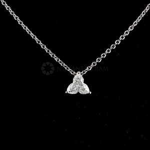 Elegant 1.0Ct Lily Lab Grown Diamond Pendant en or massif Sparkling Diamond Pendant Gift for Her Christmas Gift - Product Image 4