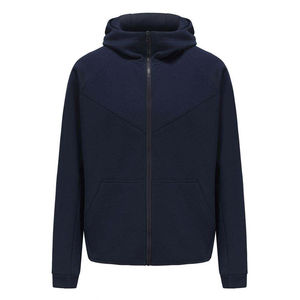 Professional Use Streetwear Unique Design Men Zipper Hoodie Winter Durable High Quality 100% Cotton Fleece Blank Full Zip - Product Image 3