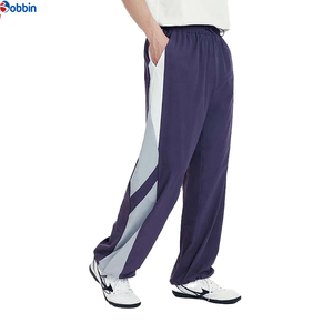 Comfortable Canvas Sweat Pants Men's Custom Outdoor Casual Mid <b>Elastic</b> Drawstring Wide Leg Baggy Loose Oversized Fleece 100% - Product Image 1