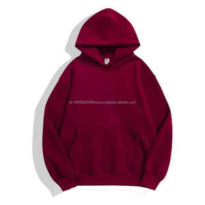 Sweat-shirt à capuche surdimensionné en molleton français 100% coton avec logo personnalisé pour homme, épais et lourd, 500 460 400 g/m², avec épaules tombantes, taille XXS - Product Image 4