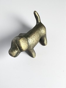 Bouton d'armoire en fer en forme de chien contemporain poignée de tiroir en laiton antique pour commode de cuisine quincaillerie de meubles décoratifs - Product Image 2