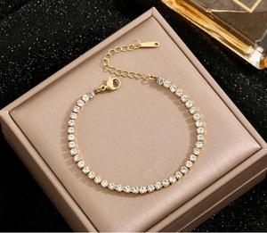 Wholesale Supply Diamond <b>Bracelet</b> for Women Luxury Tennis <b>Bracelet</b> Sparkling Fine Jewelry for Wedding Engagement Bulk Supplier - Product Image 3