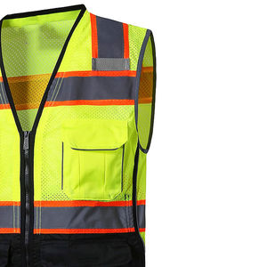 Chaleco Reflectante de Alta Visibilidad para Tráfico, Construcción Vial, Ropa de Seguridad, Uniforme con Reflector, Chaleco de Seguridad - Product Image 3