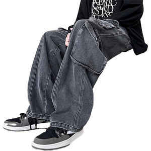 Pantalones Vaqueros Cargo Premium para Hombre, Diseño de Moda, Lavado Ácido, Casuales, Rotos, con Múltiples Bolsillos y Costuras, Multiusos - Product Image 5