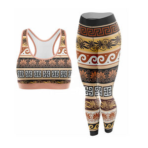 Customize 100% Quality Short Solid Canvas Legging Bra Sports Wear 2 Piece Long <b>Set</b> Skinny Fit Comfortable Custom Made Option - Product Image 5