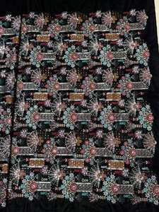 Robes de soirée en velours et dentelle, tissu africain brodé, robes de mariée, vêtements de fête, couture, mode, travaux artisanaux - Product Image 3
