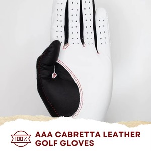 Guantes de Golf de Cuero Cabretta True Form, Cómodos y Duraderos, con Agarre Estable y Resistente, Aptos para Todo Tipo de Clima, con Logotipo Personalizable - Product Image 4