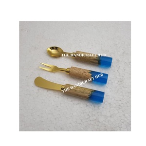Unique Design <b>Cheese</b> <b>Set</b> Kitchen Utensil Cutlery <b>Set</b> Stainless Steel <b>Cheese</b> <b>Set</b> Wood Resin Handle At very reasonable Price - Product Image 1