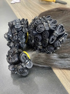 Extensions de cheveux Genius Weft, couleurs personnalisées, cuticules alignées, extrémités très lisses et épaisses, double tirage, 100g - Product Image 3
