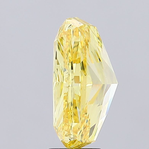 Diamant de laboratoire cultivé, taille émeraude, jaune fantaisie, 4,00 carats, clarté VVS2, certifié IGI, pour la fabrication de bijoux, à prix abordable - Product Image 2