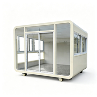 Maison conteneur préfabriquée de type capsule spatiale, design élégant, luxe moderne, étanche, écologique, pour le camping