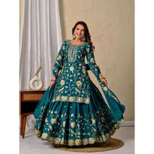 Designer Women's Party Wear Set Elegant <b>Lehenga</b> with Dupatta and <b>Top</b> for Special Occasions - Product Image 4