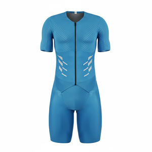 Maillot de cyclisme anti-transpiration avec short de cyclisme en tissu léger, ensemble maillot et short de cyclisme pour entraînement d'équipe, sublimation intégrale - Product Image 1