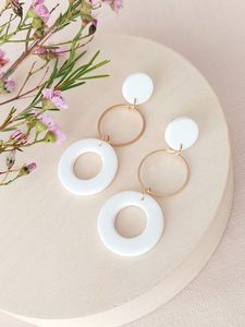 H a CRAFT ต่างหูแบบหนีบเรซิ่นสำหรับงานปาร์ตี้สำหรับผู้หญิง - Product Image 2
