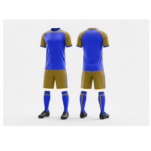 Ensemble de tenues de football personnalisables par sublimation pour sports d'équipe |   Tailles pour hommes, femmes et jeunes |   Vêtements de sport légers et à séchage rapide - Product Image 3