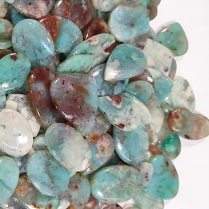Cabochon de pierre précieuse Aquaprase, pierre précieuse Aquaprase pour bijoux - Product Image 6