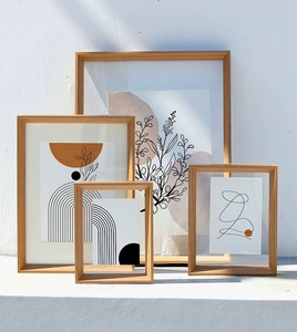 Cadre photo en bois fait main pour la décoration intérieure, cadre rustique en bois pour affichage de photos, taille personnalisée, pour la maison, le bureau, la chambre - Product Image 2