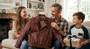 Elegant Brown Leather <b>Jacket</b> for Men Timeless and Versatile Effortless Style and Comfort Perfect for Bikers and Casual Wear - Product Image 1