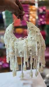 Indian Handmade Embroidery Potli Pouch for <b>Bridesmaids</b> Wedding Return Gift <b>Clutch</b> <b>Bag</b> Bulk Suppliers - Product Image 3