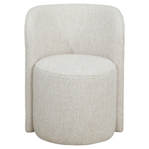 Fauteuil pivotant moderne en tissu avec base métallique, siège rembourré pour salon - Product Image 6