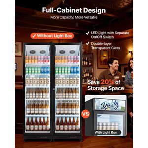 "<b>Wine</b> & Beverage Cooler Commercial 12.4 Cu.Ft Glass Door Display Refrigerator Upright Fridge 350 L" - Product Image 5