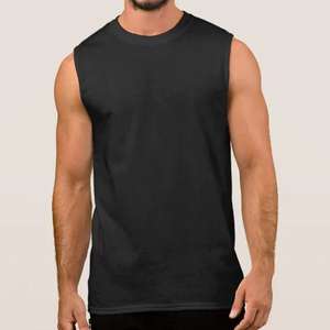 Débardeur personnalisé imprimé de haute qualité pour hommes, idéal pour la gym, l'entraînement, le fitness, le streetwear, sans manches, coupe musclée, 100% coton côtelé - Product Image 1