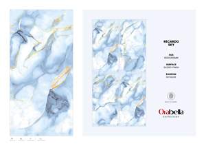 Azulejos de Porcelana Premium Exclusivos 60X120CM 600X1200MM 24X48 Acabado Brillante Formato Grande Superficie Elegante Para Interiores Modernos - Product Image 2