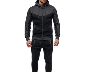 Conjunto Deportivo RAPID SPORTS para Hombre, Chaqueta con Capucha y Pantalones, Diseño Personalizado OEM, Informal, Invierno, 100% Algodón, Transpirable, Ligero, 2 en 1 - Product Image 3