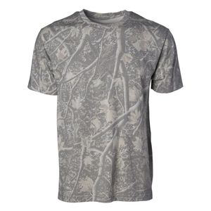 T-shirt à manches courtes pour homme en coton doux, gris clair, col rond, basique, léger, respirant, pour tous les jours, été - Product Image 1