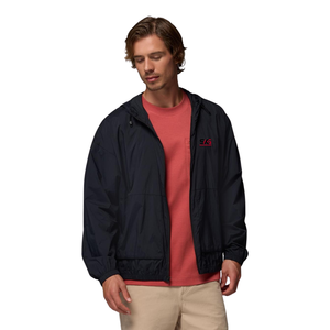 Custom Logo Solid Streetwear <b>Summer</b> Hooded Windbreaker <b>Jacket</b> <b>Lightweight</b> Zip-Up Track Drawcord Hood Side Pockets - Product Image 6