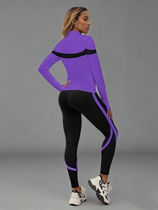 Ensemble de vêtements de sport pour femmes Atlaset, trois pièces, leggings taille haute, soutien-gorge de sport, veste, emballage personnalisé, OEM, ODM, vente en gros - Product Image 2