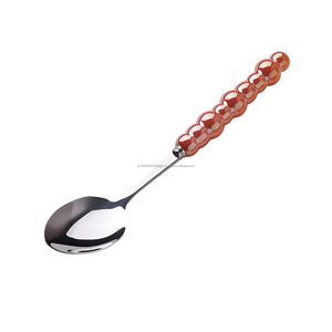 Couverts de luxe en acier inoxydable de style occidental avec poignée en perle Couverts de haute qualité Usage domestique Meilleur prix Occasions de mariage - Product Image 4