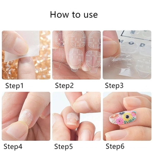 Pegatinas de gel semicurado de color puro para uñas, 30 piezas, autoadhesivas, para decoración de uñas DIY para adultos, 2D, no tóxicas, en bolsa. - Product Image 6