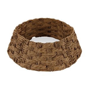 Collar para árbol de Navidad de jacinto tejido a precio económico, decoración navideña rústica estilo bohemio, anillo para árbol de Navidad, entrega rápida desde Vietnam - Product Image 1