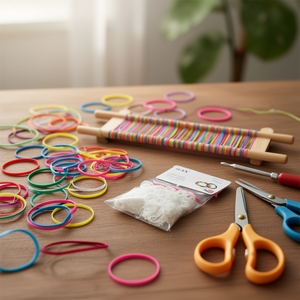 Elastici bianchi Ilan, 300 pezzi, per la creazione di braccialetti - Product Image 2