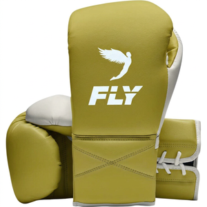 Nouveaux designs en promotion : Gants de boxe MMA en cuir à lacets, personnalisables, professionnels, pour l'entraînement Sanda, légers, à doigts entiers - Product Image 1
