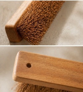 Mini Coconut Fiber Cleaning <b>Brush</b> with Wooden Handle for <b>Pet</b> or Horse cleaning or Household Use - Product Image 5