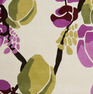 Tapis faits main en laine bouclée tuftée – Tapis modernes écologiques antidérapants et rembourrés, adaptés aux animaux domestiques, en violet et vert, pour salles de prière - Product Image 5