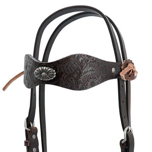 Heavy Duty Leather Material Horse Bridles <b>Equestrian</b> Use Adjustable Horse Riding Bridles In Wholesale - Product Image 4