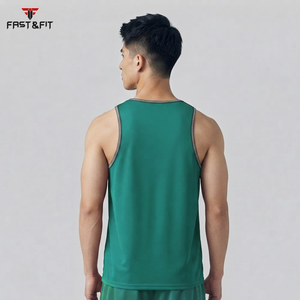 Gym <b>Singlets</b> <b>Men</b> Casual Tank Top Sports Clothes Stringer Bodybuilding Fitness 100% Cotton Breathable Made in Pakistan - Product Image 5