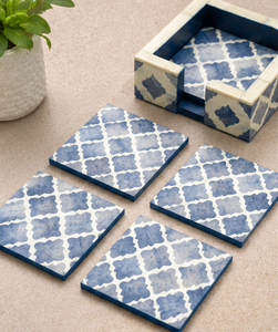 Luxury Handmade Resin Inlay Coaster Gift Set Decorative <b>Table</b> <b>Mats</b> Wedding Housewarming Corporate Gift Coasters - Product Image 1