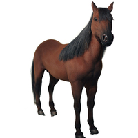 Statue de cheval en fibre de verre, réaliste et imperméable, sur mesure, pour décoration intérieure, inspirée des monuments urbains
