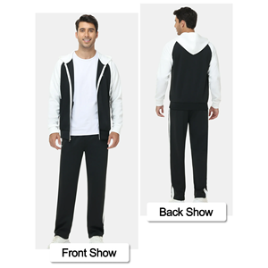 Ensemble de survêtement pour homme de qualité supérieure, tricoté, écologique, au design tendance, coupe ajustée, multicolore, respirant - Product Image 6