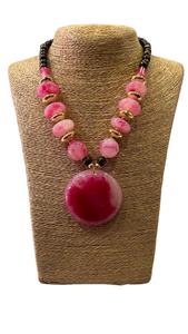 สร้อยคอเครื่องประดับวินเทจคลาสสิกจี้ใหญ่ทำจากเรซินสร้อยคอลูกปัดอัญมณีแฟชั่น - Product Image 6