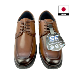 Chaussures habillées marron pour hommes ARUKOKA, à bout rond, à lacets, style Derby, pour le bureau, en PU respirant et léger - Product Image 3