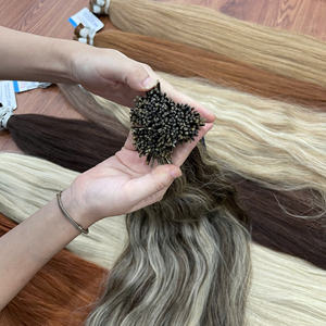 Extensiones de Cabello Natural Ondulado con Punta I, Varios Colores, 100% Cabello Humano Vietnamita, Proveedor Líder - Product Image 4
