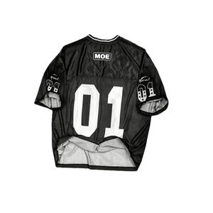 Maillot de football américain personnalisé OEM sous marque privée, uniforme d'équipe en maille respirante, col en V, vêtements de sport en gros, usine - Product Image 3