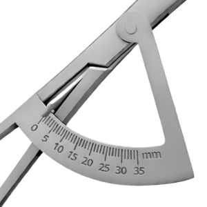 Bone Ridge Mapping Caliper 6.5″ Ring Style Gold Handle Dental Implant Measuring Instrument Stainless Steel <b>Precision</b> <b>Tool</b> - Product Image 5
