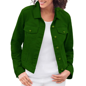 Veste en jean pour femme, nouvelle collection, design personnalisé, logo sur mesure, haute qualité, prix de gros, nouvelle conception. - Product Image 1